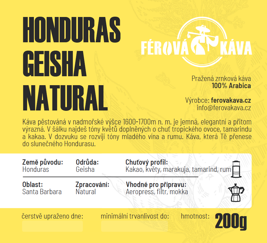 Honduras Geisha Natural